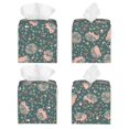 thumbnail image 2 of Balery Hedgehogs and Flowers Porta Pañuelos de Cuero con Estampado – Funda Moderna Cuadrada para Caja de Pañuelos, Dispensador 5x5x5'', 2 of 7