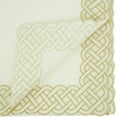 thumbnail image 4 of Fennco Styles Braid Embroidered Metallic Border Tablecloth 65"X 104"L - Gold Table Cover for Home Décor, Everyday Use, Christmas, Banquets and Special Events, 4 of 4