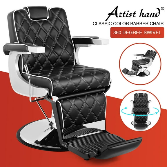 Artist hand Vintage All Purpose Heavy Duty Hydraulic Barber Chair Reclining Salon Spa Beauty Hair Styling