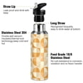 thumbnail image 3 of Yayeee 20oz Insulated Water Bottle Double Wall Stainless Steel with Flip Straw Lid, Geometric Circles, 3 of 7