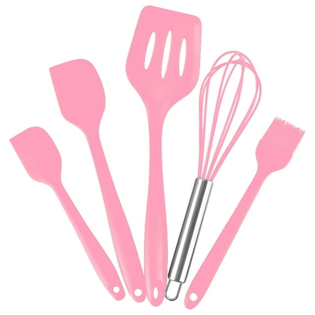 Amdohai 5PCS Kitchen Cooking Utensil Set Silicone Cooking Utensil Set Non-stick