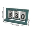 thumbnail image 3 of Cqxid Ornement de Bureau à Moins de 10 $ Calendrier de Bureau en Bois Calendrier Perpétuel Ornement de Bureau Calendrier Debout Réutilisable avec Cadre en Bois Tableau à Rabat, 3 of 6