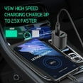 thumbnail image 2 of High-Speed 60W Dual Car Charger (45W + 15W) with Super Fast Charging Cable for AGM M7 -Dual USB Car Charger with 45W USB-C Super Fast Charging & 15W USB-A Port, 2 of 3