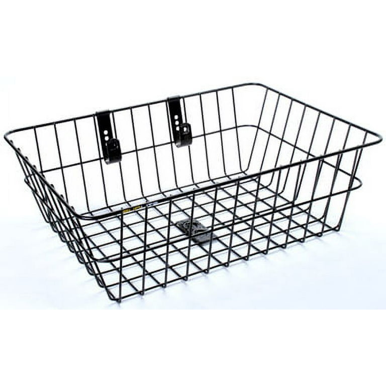 Sunlite Bicycle Front Steel Basket Black 15x10x5 Handlebar Fork Mounted Walmart