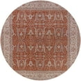 thumbnail image 1 of Ahgly Company Machine Washable Indoor Round Industrial Modern Khaki Rose Pink Area Rugs, 4' Round, 1 of 7