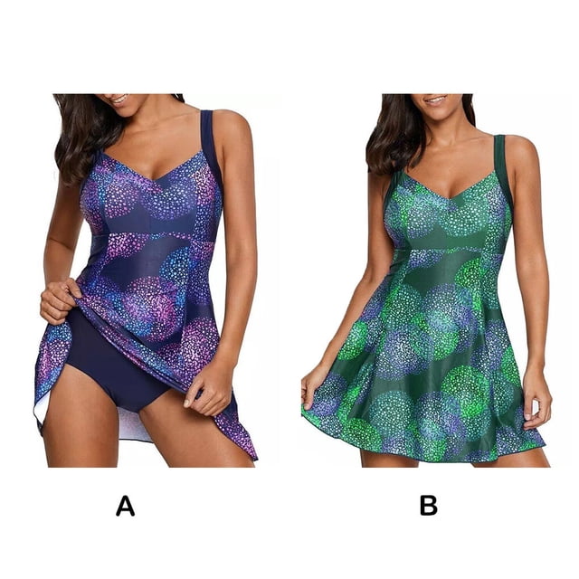 Maillot de Bain pour Femme Vêtements de Plage Robe de Bain en Polyester Finition Soignée Durable Accessoires d'Été Robe de Bain Vêtements de Natation Violet m