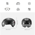 thumbnail image 4 of ROCKBROS Cycling Helmet With Anti glare Goggles Removable Goggles & Sun Visor Mountain Road Bike Helmet Adult, 4 of 12