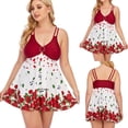 thumbnail image 2 of Traje de baño dividido con estampado floral de talla grande para mujer Bikini Ropa de playa Traje de baño Falda Fridja  nalpqowj22397, 2 of 8