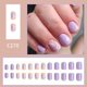 thumbnail image 1 of Fiudx Puntas de Uñas, Elegante Juego de Láminas Moradas, Tamaño Versátil, Gel Fácil de Usar, Diseño Limpio y Reutilizable, Uso En Salón de Belleza, Regalo para Fashionistas, 24 Piezas Incluidas., 1 of 6