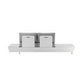 thumbnail image 6 of Pemberly Row 3-piece Modern Aluminum Frame Outdoor Sectional in Gray, 6 of 21