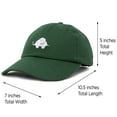 thumbnail image 3 of DALIX Cute Elephant Hat Cotton Baseball Cap in Dark Green, 3 of 7