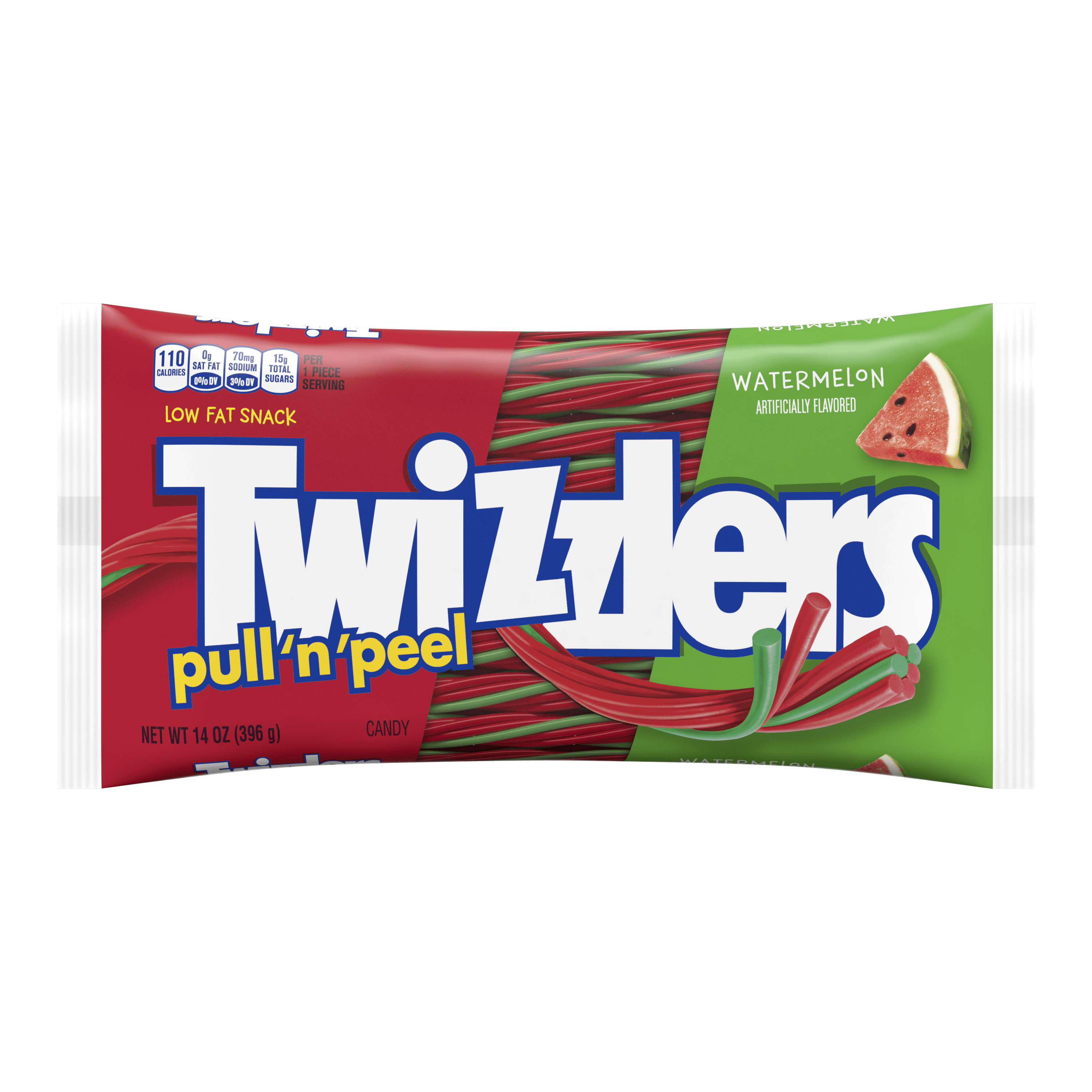 Twizzlers, Pull 'n' Peel Watermelon Chewy Candy, 14 Oz.