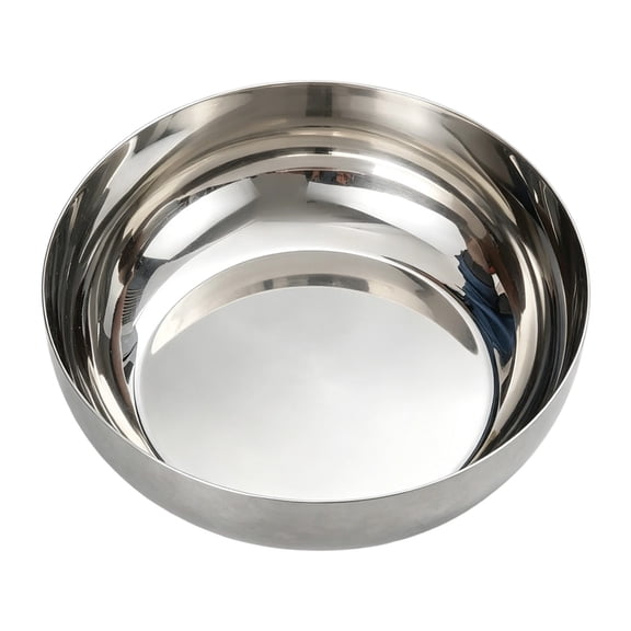 Clearance Under $1 1Pc Stainless Steel Mixing Bowl Stainless Steel Mixing Bowl Stainless Steel For Bread Dough Mixing Salad Tossing Bowl Silver