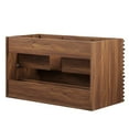 thumbnail image 4 of Modway Render Durable Bathroom Vanity, MDF Walnut, 36" W, 57 lb, 4 of 7