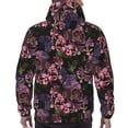 thumbnail image 7 of Naloa Orchids Flowers Men's Casual Hooded Collar Drawstring Hoodies Pullover Sweatshirts Casual Long Sleeve Shirts-Large, 7 of 7
