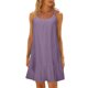 thumbnail image 1 of Mini vestido camisola sin mangas y sin espalda para mujer, para la playa, de poliéster, con volantes en el dobladillo, para cubrir el bikini, para llevar en vacaciones y en fiestas en la piscina., 1 of 8
