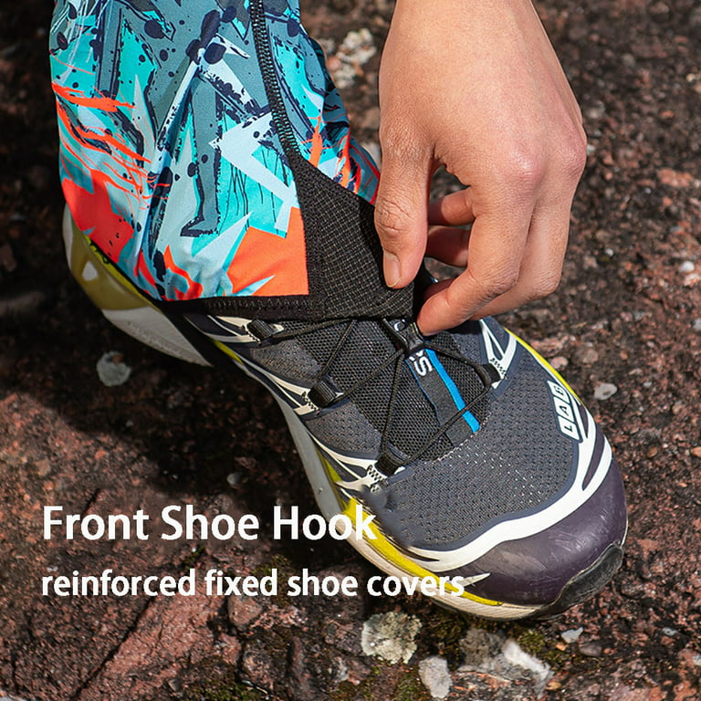 ankomme eftertænksom leninismen AONIJIE Waterproof Low Trail Gaiters Ankle Shoe Covers Sand Prevention for  Hiking, Green, M - Walmart.com