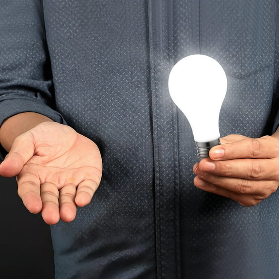 FUTUREORYY Glowing Light Bulb Prop 1Set 4.7x2.4in