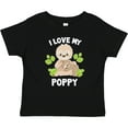 thumbnail image 3 of Inktastic Cute Sloth I Love My Poppy with Green Leaves Boys or Girls Baby T-Shirt, 3 of 5