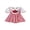 Red, variant on BemeyourBBs Infant Baby Girl Strawberry Outfits Summer Gingham Plaid Romper Dress Short Sleeve Embroidery Dress Bodysuit Newborn Playsuit Clothes