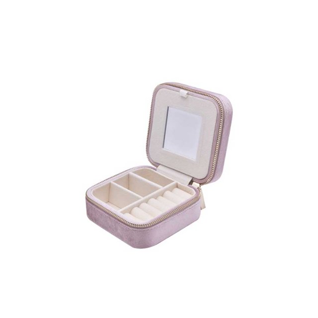 Jumpingount Organizador de exhibición de joyas de terciopelo, caja de almacenamiento de joyas, soporte de anillos para el hogar, caja multifunción Ropa, zapatos y accesorios Miscelánea Tipo 2 Jumpingount AP012195-02