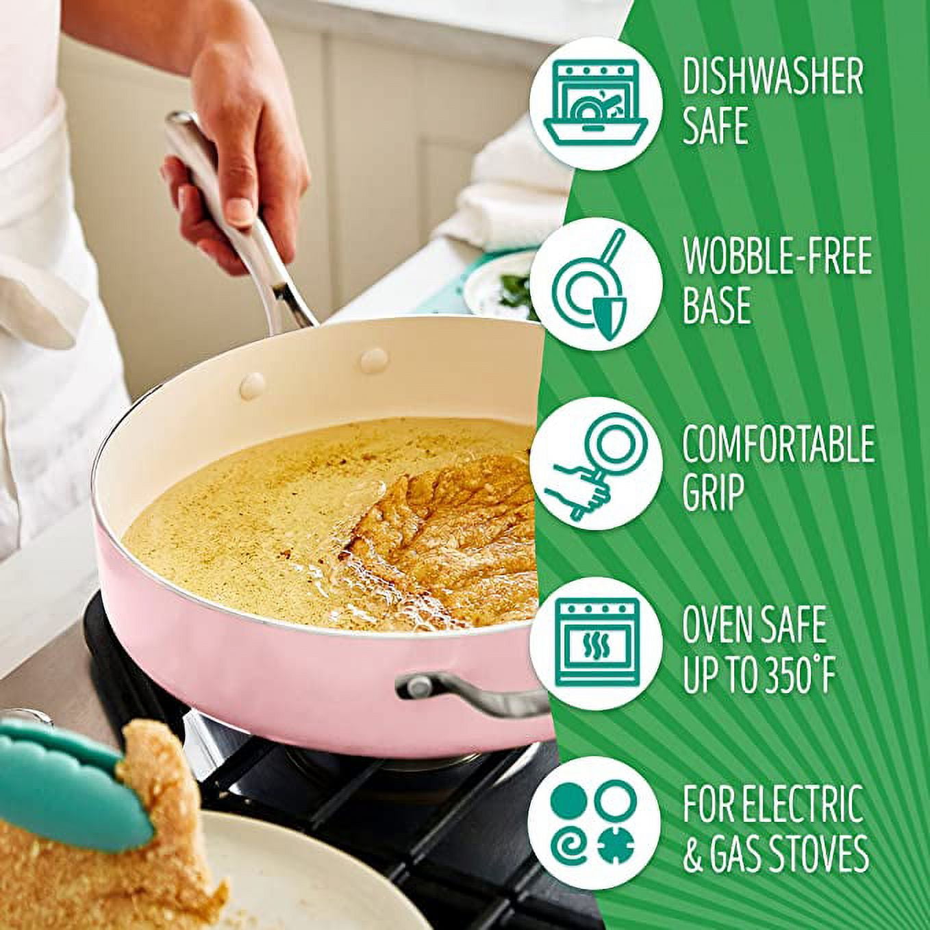 Dishwasher-washable frying pan steamer from CAINZ --Silicon lid