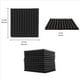 thumbnail image 4 of Paneles de Espuma Acústica Cuñas Paquete de 72 Paneles Acústicos 1 X 12 X 12 Pulgadas Azulejos Absorbentes de Sonido de Estudio Techo de Grabación, 4 of 5