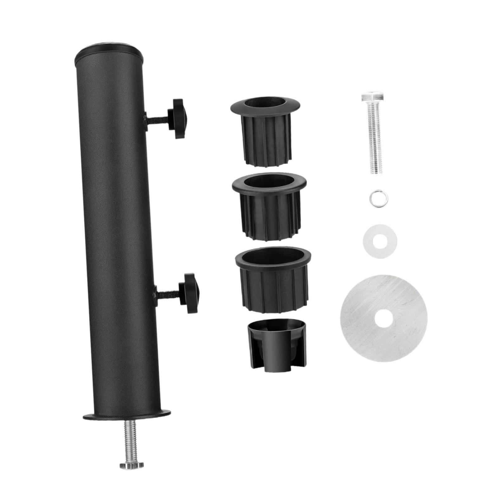 Bothyi Umbrella Stand Tube Black Marble Flag Pole Stake for Beach Lawn Summer Beach