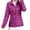 Purple, variant on TGPMGRZ Women's Jacket Puffer Zip Up Lightweight Parka Versatile Layering Fall with Side Pockets