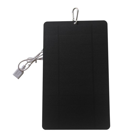 Cargador de panel solar de alta conversión con salida USB, universal, portátil, plegable, 7 W/5 V, para teléfono, para camping y senderismo.