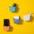 thumbnail image 2 of Lishi Wall-mounted Remote Control Storage Box and Phone Holder (5pcs, Dark Blue), 2 of 5