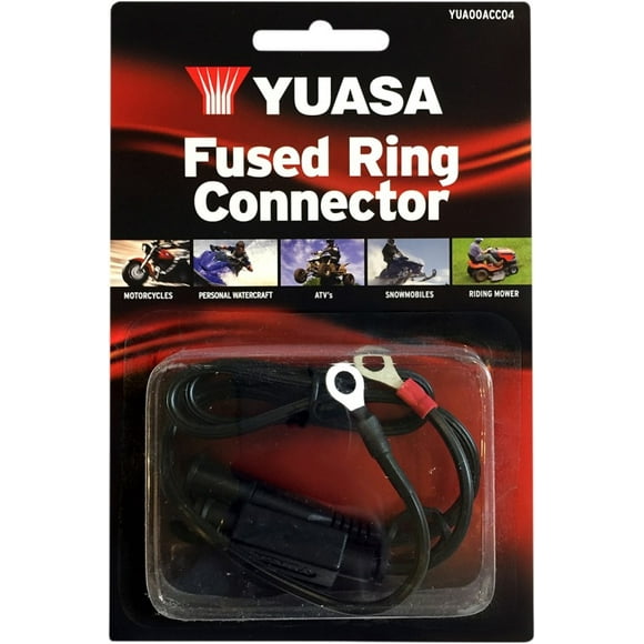 Yuasa Battery Charger Fused Ring Connector, 3 amp