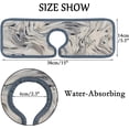 thumbnail image 4 of SKYSONIC Faucet Absorbent Mat 2 Pcs Marbling Pattern Kitchen Faucet Splash Catcher Washable Counter Drying Pads Behind Faucet for Kitchen Bathroom, 4 of 7
