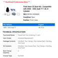 thumbnail image 2 of Front Inner CV Boot Kit - Compatible with 2000 - 2002 Audi TT 1.8L 4-Cylinder 2001, 2 of 2