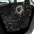 thumbnail image 3 of Xoenoiee Sun and Moon Celestial Pattern Car Seat Covers Set for Cars, Front Seat and Rear Split Bench Seat Cover Washable Universal Fit, 3 of 6