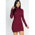 thumbnail image 5 of Bodycon Mini Dress with Ribbed Mock Neck, 5 of 10