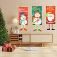 thumbnail image 5 of XEOVHV Merry Christmas Window Sign Banners,ChristmasFabric Flag Door Porch Decor Supplies Hanging Ornament Santa Claus Banner Flag For Indoor Outdoor Wall Door Home(15.7 x 40 Inch), 5 of 6