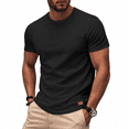thumbnail image 1 of Camiseta de Viscosa de Bambú para Hombre, Ultra Suave, , Refrescante, Cuello Redondo, Informal, Básica Negro XXL, 1 of 6