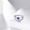 thumbnail image 6 of Hipunk Sagittarius Ring December Tanzanite Birthstone Ring Zodiac Jewelry 925 Sterling Silver Women Birthday Chirstmas Gifts, 6 of 8