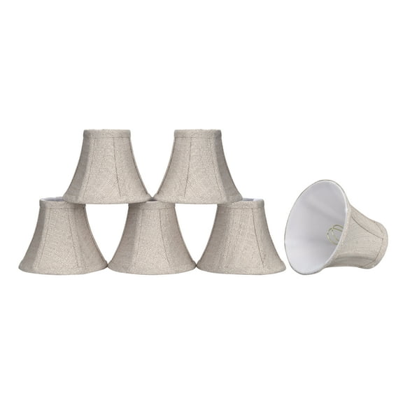 Aspen Creative Corporation 6'' Linen Bell Candelabra Shade (Set of 6)