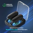 thumbnail image 4 of Morfone Magnetic Hand Warmers Rechargeable with 10000mAh Charging Case, 2 Pack Portable Electric Pocket Heater 3 Heat Settings Up to 50 Hrs, Gifts for Christmas, Hunting, Camping Gear, Golf, Outdoors, 4 of 10