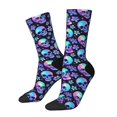 thumbnail image 1 of Balery Skull flower tie dye Calcetas Largas con Estampado para Hombre y Mujer – Suaves y Transpirables, Talla Única (US 5-11), 1 of 6