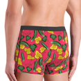 thumbnail image 4 of Men's Boxer Briefs, Cucumber flower ratta Soft Comfy Mens Underwear Boxer Briefs Breathable With Widen Waist, 4 of 7