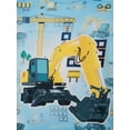 thumbnail image 3 of ATAIKU 3-8Y Boys' 2pcs Excavator Pajama Set Comfy Short Sleeve Top & Shorts Kids Fun Summer Sleepwear, 3 of 7