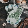 thumbnail image 4 of Tropical Leaves Bird Kitchen Towel Bathroom Hand Towel Kitchen Dishcloth Water Absorption Household Cleaning Cloth, 4 of 7