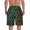 thumbnail image 4 of Bathing Suit Giraffe Board Shorts Summer Animal Print Board Short Pants Men Printed Running Surf Breathable Swim Trunks, 4 of 5