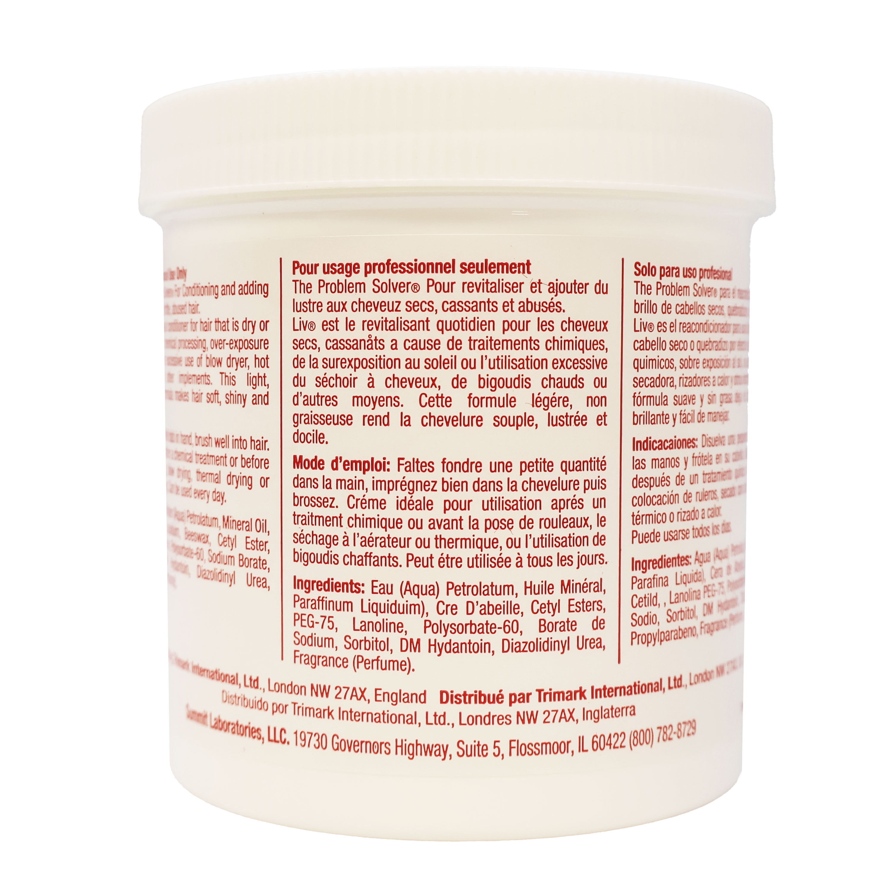 Summit Liv The Problem Solver Creme Hair Dressing and Conditioner, 15 Oz.