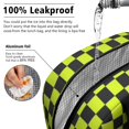 thumbnail image 5 of Yellow and Black Checkered Pattern Insulated Leakproof Lunch Box for Work, Lunch Bag for Women Men, Loncheras Para Mujer for Beach Travel Picnic Camping, 5 of 6