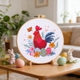 thumbnail image 4 of zhangmingg Easter Embroidery Kit for Beginners Complete Needlepoint Craft Set with Threads and Step-by-Step Instructions, 4 of 5