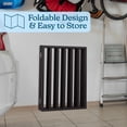thumbnail image 6 of 4-Panel Indoor Pet Gate for Dogs and Small Pets, Foldable Freestanding Dog Fence for Stairs, Hallways, Doorways, 72 x 24 Inch Wooden Pet Barrier, Black Finish with Easy Storage Panels by PETMAKER, 6 of 6
